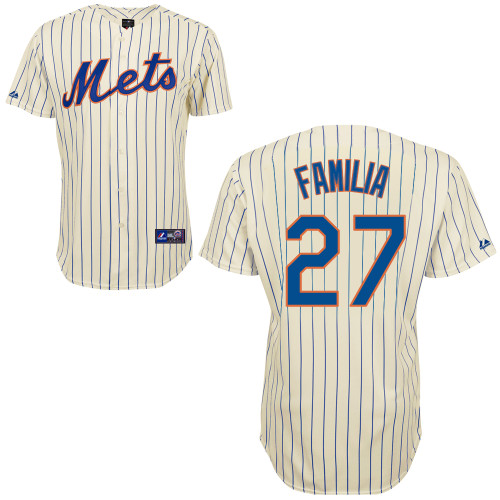 Jeurys Familia #27 Youth Baseball Jersey-New York Mets Authentic Home White Cool Base MLB Jersey